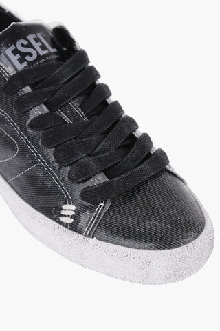 Sneakers LEROJI LOW in Denim Plastificato