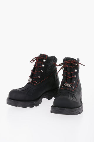 Stivaletti Allacciati D-HAMMER ABT con Dettaglio in Denim