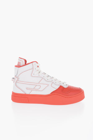 High-Top Sneakers S-UKIYO Two-Tone with Visible Stitching