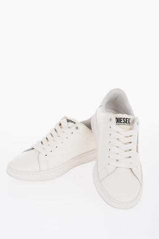 Printed Leather Lace-Up S-ATHENE Sneakers