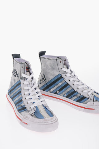 Printed Fabbric S-ATHOS High Sneakers