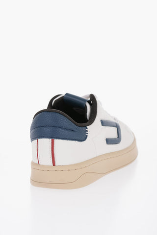 Sneaker Allacciate S-ATHENE in Pelle Martellata con Logo in Rilievo