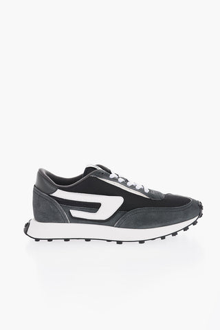 Lace-Up RACER Sneakers with Mesh Inserts