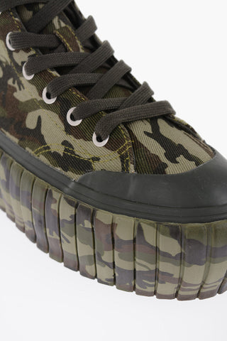 Platform S-HANAMI Sneakers with Camo Motif
