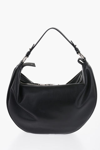 Leather REAPAT Hobo Bag with Zip Detail