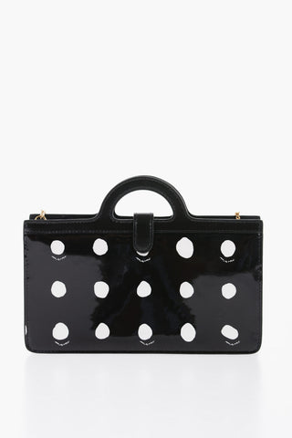 Patent Leather Polka-dot Wallet with Tropicalia Chain