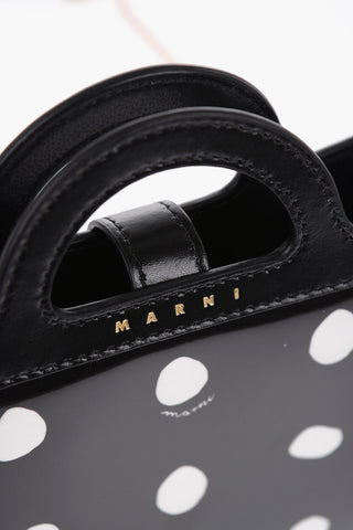 Patent Leather Polka-dot Wallet with Tropicalia Chain