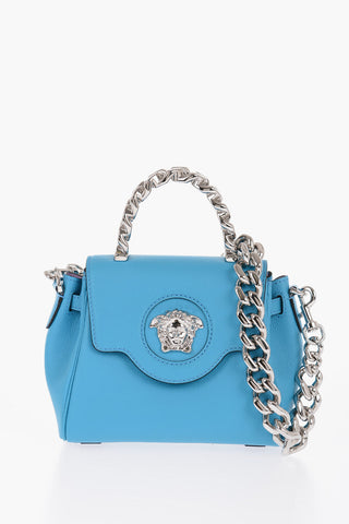 Grained Leather LA MEDUSA Bag with Removable Strap