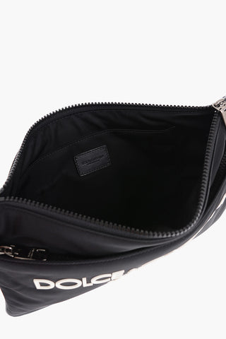 Logoed Clucth with Wrist Strap