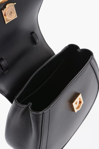 GRECA GODDESS Leather Logoed Bag with Removable Shoulder Strap
