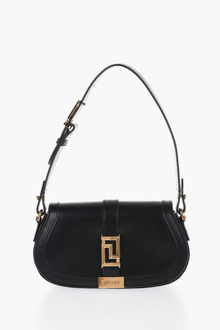 GRECA GODDESS Borsa Saddle in Pelle con Applicazione Greca