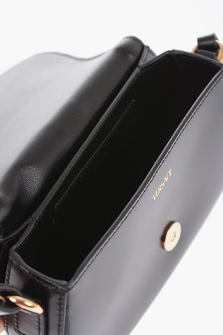 GRECA GODDESS Borsa Saddle in Pelle con Applicazione Greca