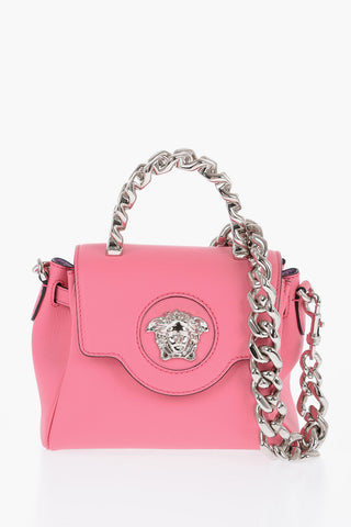 Grained Leather LA MEDUSA Bag with Removable Strap