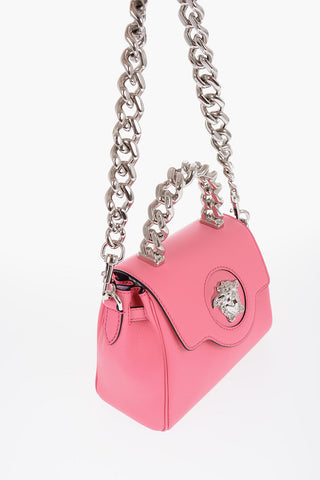 Grained Leather LA MEDUSA Bag with Removable Strap