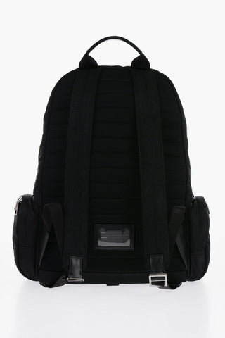 Zaino in Nylon con Logo in Rilievo