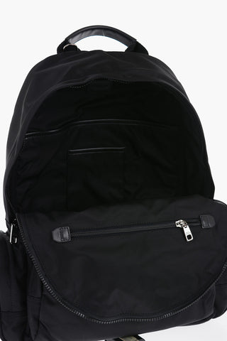 Zaino in Nylon con Logo in Rilievo