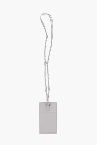 Leather Phone Holder with Braided Shoulder Strap
