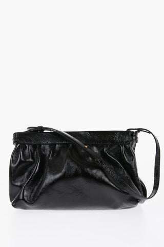 Patent Leather LUZ Clutch with Removable Shoulder Strap