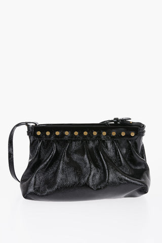 Patent Leather LUZ Clutch with Removable Shoulder Strap
