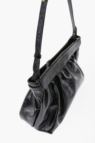 Patent Leather LUZ Clutch with Removable Shoulder Strap
