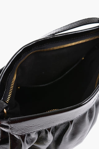 Patent Leather LUZ Clutch with Removable Shoulder Strap