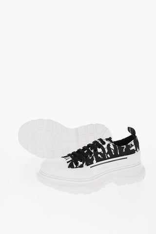 Sneakers Low-Top Stampate Con Suola Chunky