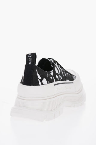 Sneakers Low-Top Stampate Con Suola Chunky
