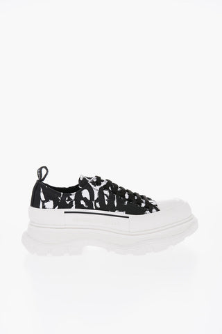 Sneakers Low-Top Stampate Con Suola Chunky