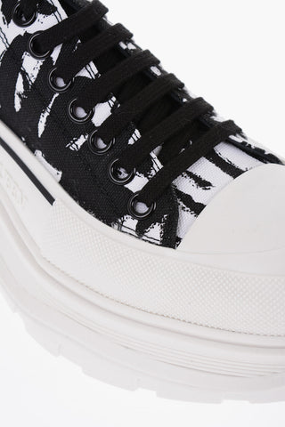 Sneakers Low-Top Stampate Con Suola Chunky