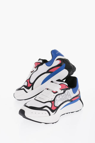 Leather Low-Top Sneakers With Color Block Details