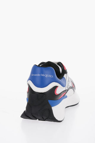 Leather Low-Top Sneakers With Color Block Details