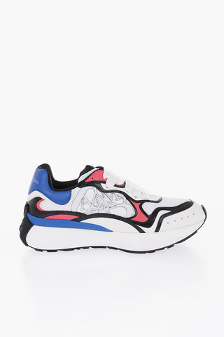 Leather Low-Top Sneakers With Color Block Details