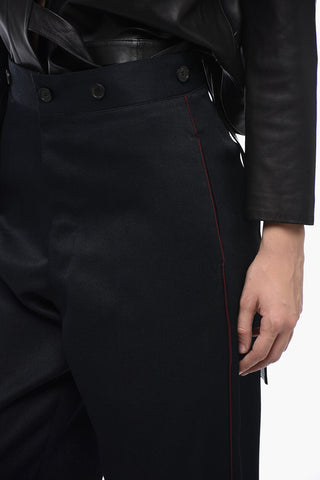 MM1 Pantaloni a Gamba Diritta con Martingala