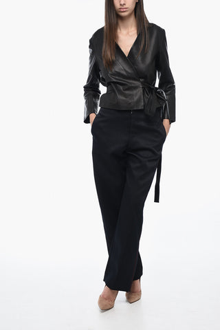 MM1 Pantaloni a Gamba Diritta con Martingala