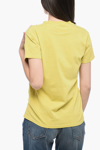 MM1 Crew Neck SMILES Printed Cotton T-Shirt