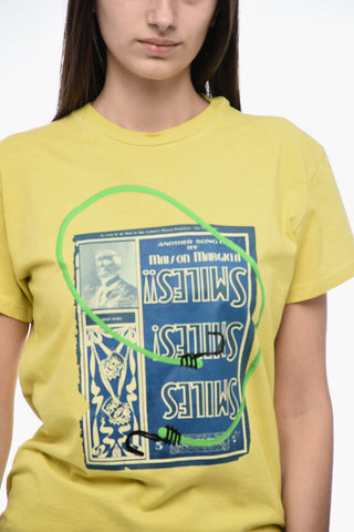 MM1 Crew Neck SMILES Printed Cotton T-Shirt