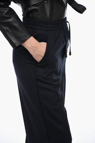 MM1 Wide-leg Pants with Front Pleats