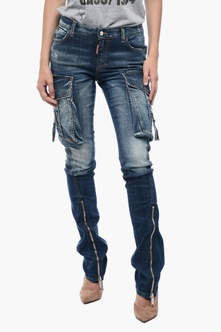 Trumpet Cargo Fit Denim With Zipped Bottoms 20 cm
