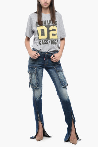 Trumpet Cargo Fit Denim With Zipped Bottoms 20 cm