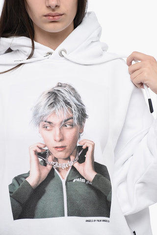 DAVID SIMS Brushed Cotton Printed Hoodie