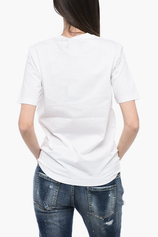 T-Shirt Girocollo CERESIO 9 con Logo Stampato