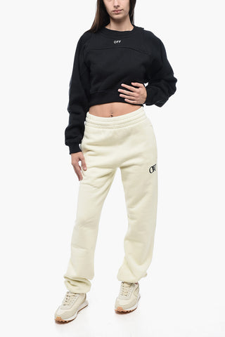 Double-Layer Crop Sweatshirt With Oversize Fit