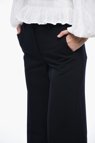 High-Waisted Straight Fit Pants