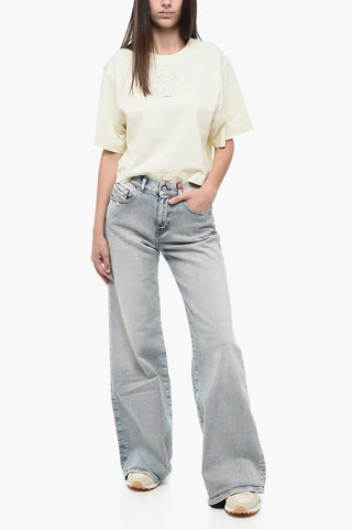 D-AKEMI Flared Denims with Light Wash L.32