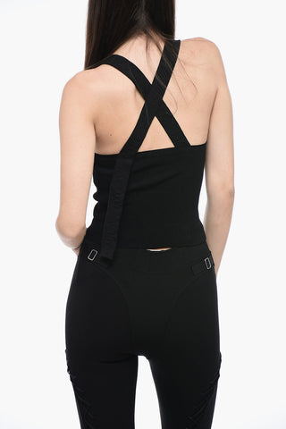 Stretchy Top with Logoed Straps