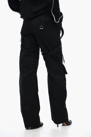 Pantaloni Cargo Oversize con Dettaglio Fibbie