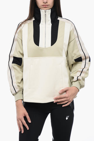 High Neck Anorak track Sweater