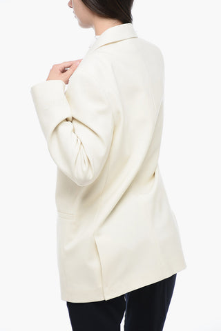 SEASONAL Blazer con Rever a Lancia e Ricamo