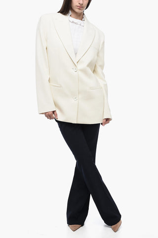 SEASONAL Blazer con Rever a Lancia e Ricamo