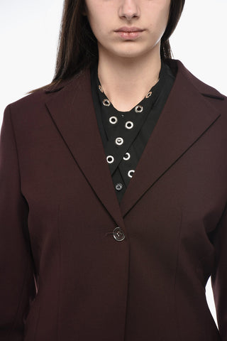 SEASONAL Blazer Avvitato con Tasca a Filo e Martingala